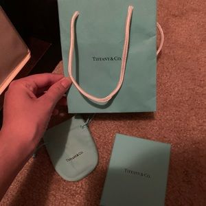 Tiffany and co pouch and box and bag
